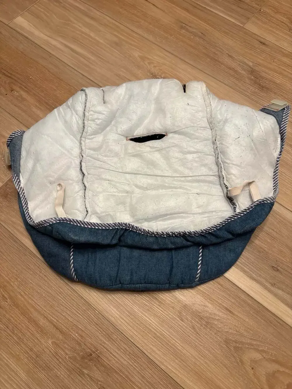 Vintage OshKosh B'Gosh Denim Jean Baby Carseat Seat Replacement Cover
